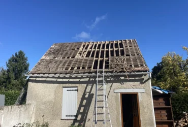 Remplacement de toiture a Bretagnolles 27220 - en cours